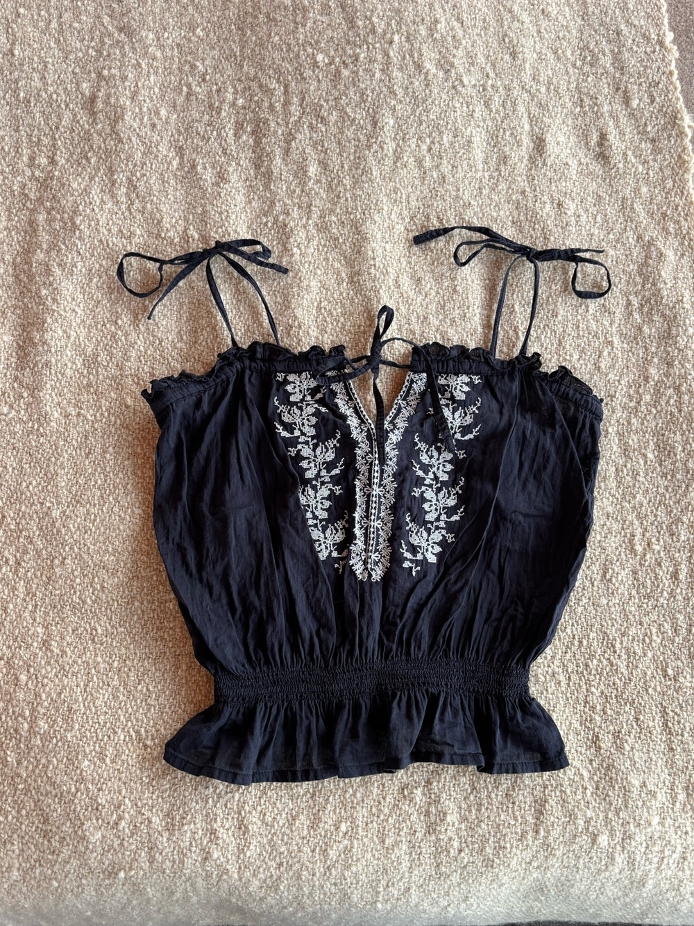 Auguste Ivy Embroidered Peasant Cami